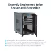 StarTech.com 4-Post 18U Server Rack Cabinet, Lockable 19 inch Data Rack Cabinet for Computer / AV / IT Equipment, Office / Home sieciowy Rack with Casters & Adjustable Mounting Rails