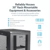 StarTech.com 4-Post 18U Server Rack Cabinet, Lockable 19 inch Data Rack Cabinet for Computer / AV / IT Equipment, Office / Home sieciowy Rack with Casters & Adjustable Mounting Rails