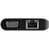 StarTech.com USB C Multiport Adapter - USB-C Mini Travel Dock z 4K HDMI lub 1080p VGA - 3x USB 3.0 Hub, SD, GbE, Audio, 100W PD Pass-Through - Przenośna stacja dokująca do laptopa/tabletu