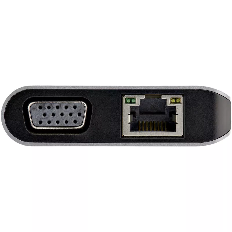 StarTech.com USB C Multiport Adapter - USB-C Mini Travel Dock z 4K HDMI lub 1080p VGA - 3x USB 3.0 Hub, SD, GbE, Audio, 100W PD Pass-Through - Przenośna stacja dokująca do laptopa/tabletu