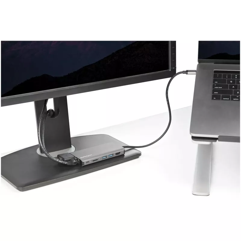 StarTech.com USB C Multiport Adapter - USB-C Mini Travel Dock z 4K HDMI lub 1080p VGA - 3x USB 3.0 Hub, SD, GbE, Audio, 100W PD Pass-Through - Przenośna stacja dokująca do laptopa/tabletu