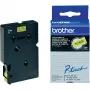 Taśma etykietująca Brother TC601 12mm czarna na żółtym