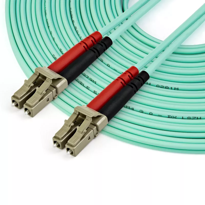 StarTech.com 10m (30ft) LC/UPC do LC/UPC OM4 wielomodowy światłowód, 50/125µm LOMMF/VCSEL kabel zipcord, 100G, niskie straty wtrąceniowe - LSZH zworka światłowodowa