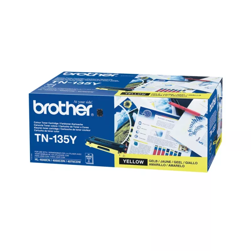 Oryginalna kaseta z tonerem Brother TN-135Y 1500 stron Żółty