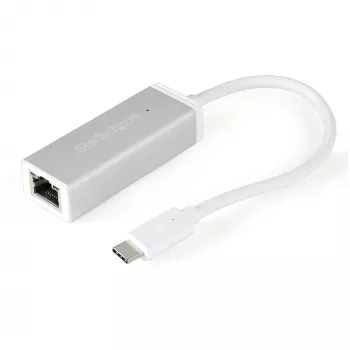 StarTech.com Adapter sieciowy USB-C do Gigabit Ethernet - srebrny, przewodowy, USB, Ethernet, 5000 Mbit/s, srebrny