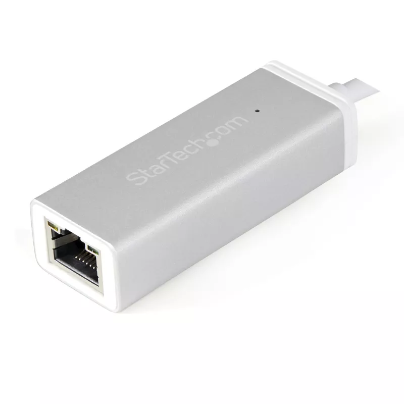 StarTech.com Adapter sieciowy USB-C do Gigabit Ethernet - srebrny, przewodowy, USB, Ethernet, 5000 Mbit/s, srebrny