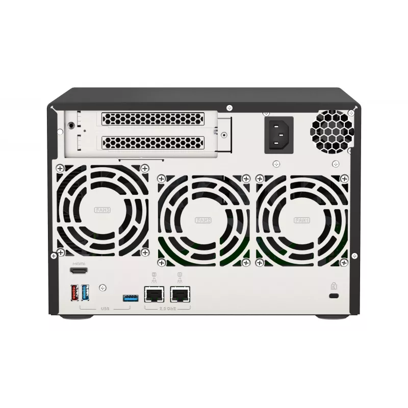 QNAP TVS-675 NAS Tower ZhaoXin KaiXian KX-6000 KX-U6580 8 GB DDR4 0 TB QuTS hero Czarny