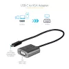 StarTech.com Adapter USB-C na VGA – 1080p, przejściówka USB Typu-C na VGA – konwerter wideo USB-C (DP Alt Mode) na monitor/wyświetlacz VGA – kompatybilny z Thunderbolt 3 – dołączony kabel o długości 12 cali – zaktualizowana wersja CDP2VGA