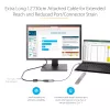 StarTech.com Adapter USB-C na VGA – 1080p, przejściówka USB Typu-C na VGA – konwerter wideo USB-C (DP Alt Mode) na monitor/wyświetlacz VGA – kompatybilny z Thunderbolt 3 – dołączony kabel o długości 12 cali – zaktualizowana wersja CDP2VGA