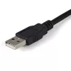 StarTech.com 1,8 m 2-portowy adapter kablowya FTDI USB na szeregowy RS232 z zachowaniem COM, USB na RS232 - TAA
