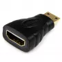 StarTech.com Adapter Mini HDMI na HDMI - 4K High Speed HDMI Adapter - Adapter 4K 30Hz Ultra HD High Speed HDMI - HDMI 1.4 - Pozłacane złącza - UHD Mini HDMI Adapter 4K - Czarny