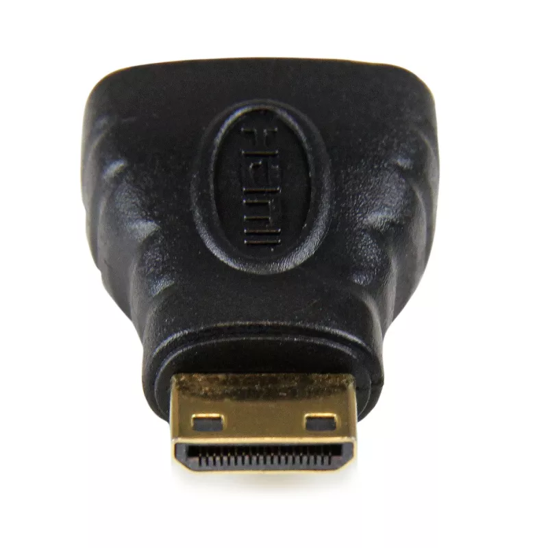 StarTech.com Adapter Mini HDMI na HDMI - 4K High Speed HDMI Adapter - Adapter 4K 30Hz Ultra HD High Speed HDMI - HDMI 1.4 - Pozłacane złącza - UHD Mini HDMI Adapter 4K - Czarny