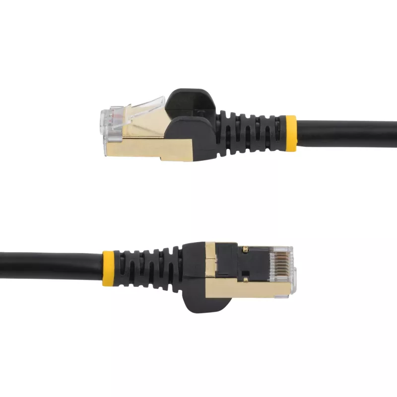 StarTech.com 10m CAT6a Ethernet kabel - 10 Gigabit Shielded Snagless RJ45 100W PoE Patch Cord - 10GbE STP kabel sieciowy w/Strain Relief - Czarny Individually Tested/Wiring is UL Certified/TIA