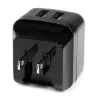 StarTech.com Dwukrotna ładowarka USB do gniazdka ściennego - międzynarodowa podróżna - 17 W/3,4 A - czarna