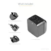 StarTech.com Dwukrotna ładowarka USB do gniazdka ściennego - międzynarodowa podróżna - 17 W/3,4 A - czarna
