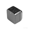 StarTech.com Dwukrotna ładowarka USB do gniazdka ściennego - międzynarodowa podróżna - 17 W/3,4 A - czarna