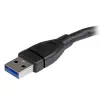 Przedłużacz StarTech.com USB 3.0 A-A - 6 inch, czarny