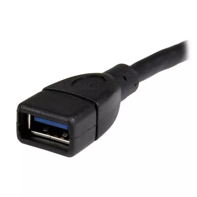Przedłużacz StarTech.com USB 3.0 A-A - 6 inch, czarny