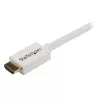 StarTech.com 7 m / 23 stóp kabel HDMI z oceną CL3 z Ethernetem - do montażu w ścianie Ultra HD kabel HDMI - 4K 30 Hz UHD szybki kabel HDMI - 10,2 Gb/s - kabel wideo/wyświetlaczowy HDMI 1.4 - 30AWG, biały