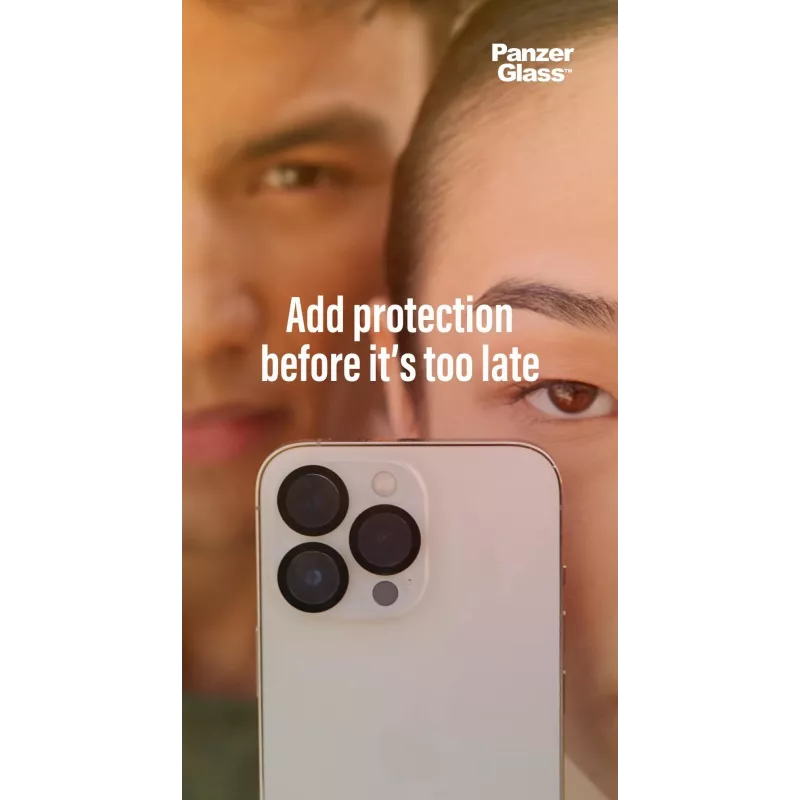 Osłona obiektywu aparatu PanzerGlass do Apple iPhone 13 / 13 Mini — szkło hartowane, odporne na zarysowania i wstrząsy, przezroczysta