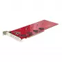 StarTech.com Quad M.2 PCIe Adapter Card, PCIe x16 do Quad NVMe lub AHCI M.2 SSD, PCI Express 4.0, 7,8 GBps/napęd, wymagana bifurkacja, kompatybilny z Windows/Linux