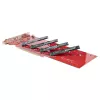 StarTech.com Quad M.2 PCIe Adapter Card, PCIe x16 do Quad NVMe lub AHCI M.2 SSD, PCI Express 4.0, 7,8 GBps/napęd, wymagana bifurkacja, kompatybilny z Windows/Linux