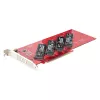 StarTech.com Quad M.2 PCIe Adapter Card, PCIe x16 do Quad NVMe lub AHCI M.2 SSD, PCI Express 4.0, 7,8 GBps/napęd, wymagana bifurkacja, kompatybilny z Windows/Linux