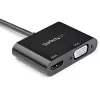 StarTech.com DisplayPort do HDMI VGA Adapter - DisplayPort 1.2 HBR2 do HDMI 2.0 (4K 60Hz) lub konwerter VGA 1080p - DP do HDMI lub VGA adapter monitora - cyfrowy adapter wideo