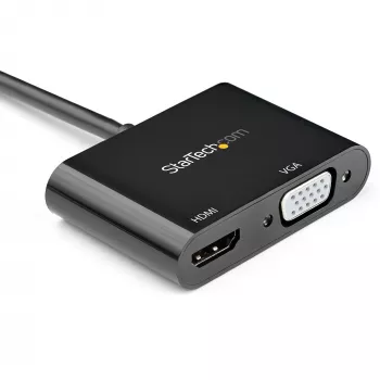 StarTech.com DisplayPort do HDMI VGA Adapter - DisplayPort 1.2 HBR2 do HDMI 2.0 (4K 60Hz) lub konwerter VGA 1080p - DP do HDMI lub VGA adapter monitora - cyfrowy adapter wideo