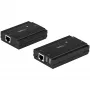 StarTech.com 4-portowy hub przedłużacza USB 2.0 przez pojedynczy kabel Ethernet CAT5e/CAT6 (RJ45) - 100 m - zestaw adapterów huba przedłużacza USB - obudowa metalowa - zasilany zewnętrznie - 480 Mbps