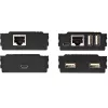 StarTech.com 4-portowy hub przedłużacza USB 2.0 przez pojedynczy kabel Ethernet CAT5e/CAT6 (RJ45) - 100 m - zestaw adapterów huba przedłużacza USB - obudowa metalowa - zasilany zewnętrznie - 480 Mbps