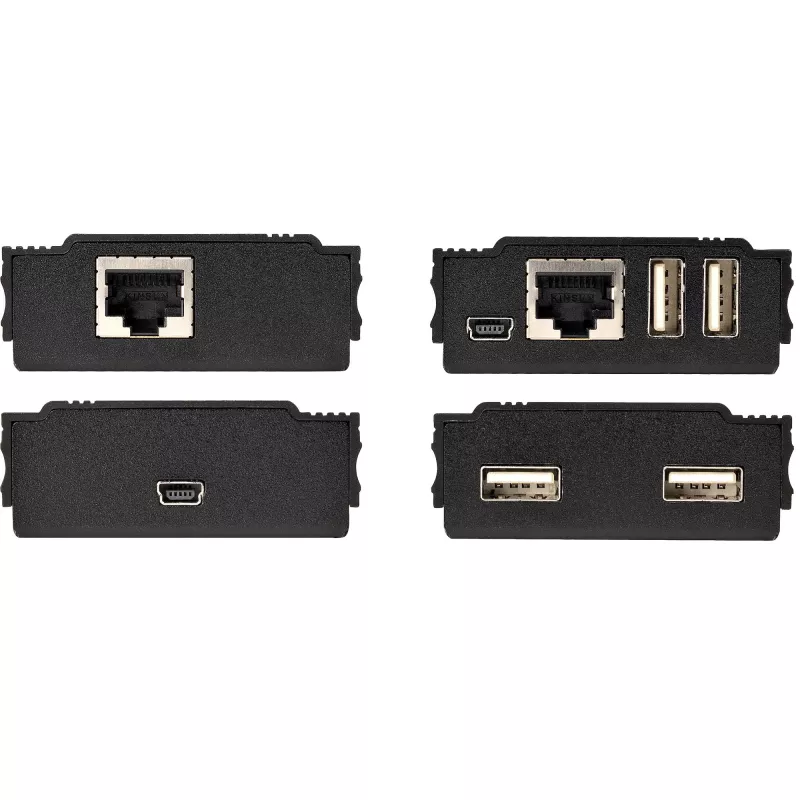 StarTech.com 4-portowy hub przedłużacza USB 2.0 przez pojedynczy kabel Ethernet CAT5e/CAT6 (RJ45) - 100 m - zestaw adapterów huba przedłużacza USB - obudowa metalowa - zasilany zewnętrznie - 480 Mbps