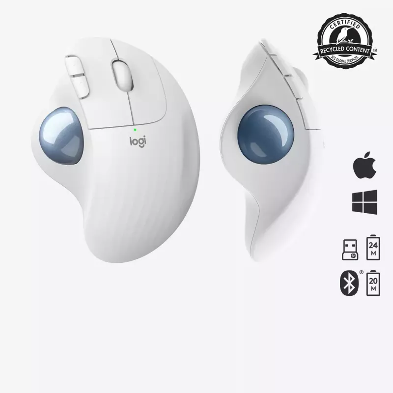 Mysz Logitech ERGO M575 Bezprzewodowy Trackball RF Wireless + Bluetooth