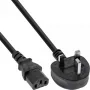 Kabel zasilający InLine wtyczka brytyjska męska / 3-stykowy IEC C13 męski, 1,8 m