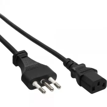 Kabel zasilający InLine, wtyczka włoska męska / 3-pinowy IEC C13 męski, 1,8 m