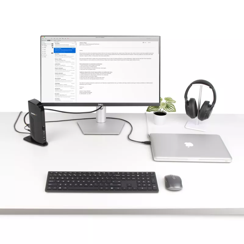 Stacja dokująca StarTech.com Dual Monitor USB 3.0 z HDMI - DVI - 6 portami USB~Stacja dokująca do laptopa Dual Monitor USB 3.0 z HDMI i DVI/VGA, 6-portowy hub USB-A, GbE, audio, uniwersalna dok Type-A - Windows/macOS/ChromeOS