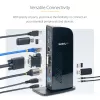 Stacja dokująca StarTech.com Dual Monitor USB 3.0 z HDMI - DVI - 6 portami USB~Stacja dokująca do laptopa Dual Monitor USB 3.0 z HDMI i DVI/VGA, 6-portowy hub USB-A, GbE, audio, uniwersalna dok Type-A - Windows/macOS/ChromeOS