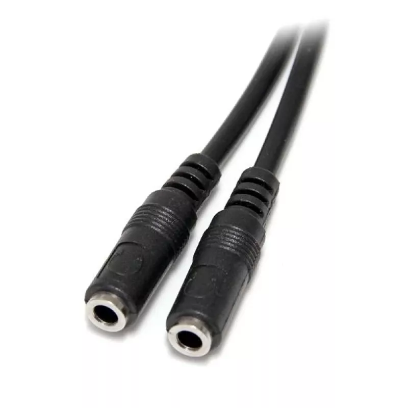 StarTech.com cienki Stereo Splitter kabel - 3.5mm Male to 2x 3.5mm Female