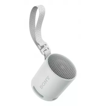 Sony SRS-XB100 - Bezprzewodowy przenośny głośnik Bluetooth, wytrzymały IP67 wodoodporny i pyłoszczelny, 16 godzin pracy na baterii, ekologiczny, na zewnątrz i w podróży, w kolorze jasnoszarym