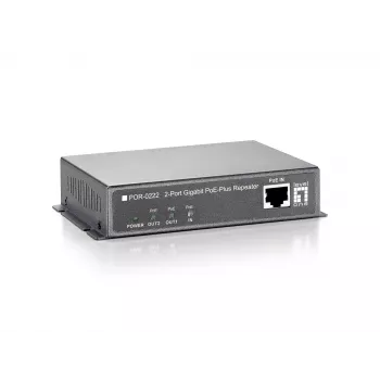 LevelOne Gigabit PoE Repeater, kaskadowy, 2 wyjścia PoE