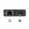 StarTech.com Wieloportowy adapter USB-C — Przenośna stacja dokująca podróżna z HDMI 4K — Przekazywanie mocy 60 W, GbE, 2-portowy koncentrator USB-A 3.0 — Poręczna mini stacja dokująca USB Type-C do laptopa