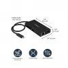 StarTech.com Wieloportowy adapter USB-C — Przenośna stacja dokująca podróżna z HDMI 4K — Przekazywanie mocy 60 W, GbE, 2-portowy koncentrator USB-A 3.0 — Poręczna mini stacja dokująca USB Type-C do laptopa
