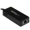 StarTech.com Karta sieciowa USB-C na Gigabit Ethernet z dodatkowym portem USB 3.0