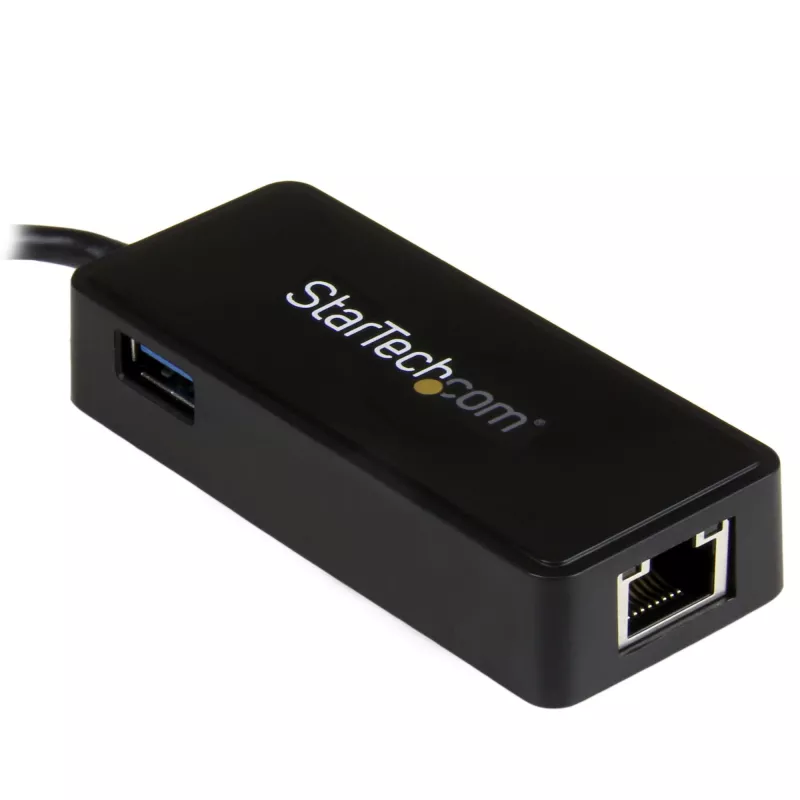 StarTech.com Karta sieciowa USB-C na Gigabit Ethernet z dodatkowym portem USB 3.0