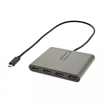 StarTech.com Adapter USB-C do 4x HDMI, konwerter monitora USB-C na 4x HDMI dla Windows (brak wsparcia dla macOS/ChromeOS/Linux) – TAA
