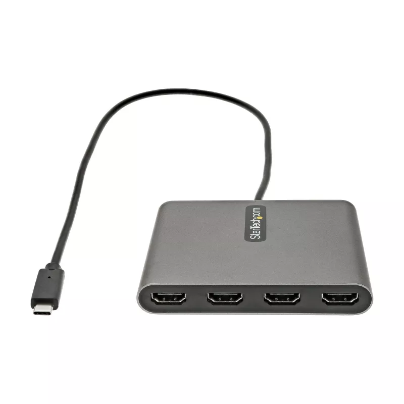 StarTech.com Adapter USB-C do 4x HDMI, konwerter monitora USB-C na 4x HDMI dla Windows (brak wsparcia dla macOS/ChromeOS/Linux) – TAA