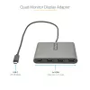 StarTech.com Adapter USB-C do 4x HDMI, konwerter monitora USB-C na 4x HDMI dla Windows (brak wsparcia dla macOS/ChromeOS/Linux) – TAA