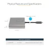 StarTech.com Adapter USB-C do 4x HDMI, konwerter monitora USB-C na 4x HDMI dla Windows (brak wsparcia dla macOS/ChromeOS/Linux) – TAA