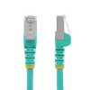 StarTech.com 1m CAT6a Ethernet kabel - Aqua - Low Smoke Zero Halogen (LSZH) - 10GbE 500MHz 100W PoE++ Snagless RJ-45 w/Strain Reliefs S/FTP sieciowy Patch Cord