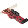 StarTech.com Karta PCIe SATA - 10-portowa karta rozszerzeń PCIe SATA - 6 Gb/s - niski/pełny profil - złącza SATA ułożone warstwowo - ASM1062 Non-RAID - konwerter/adapter PCI Express na SATA